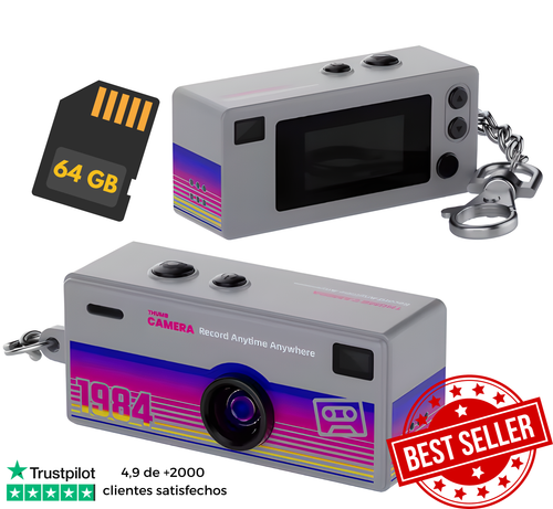 Cámara Retro KeyCam + Memoria Micro SD