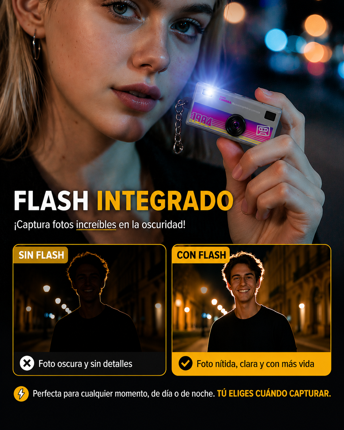 Cámara Retro KeyCam + Memoria Micro SD