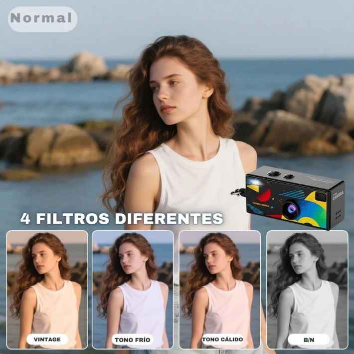 Cámara Retro KeyCam + Memoria Micro SD